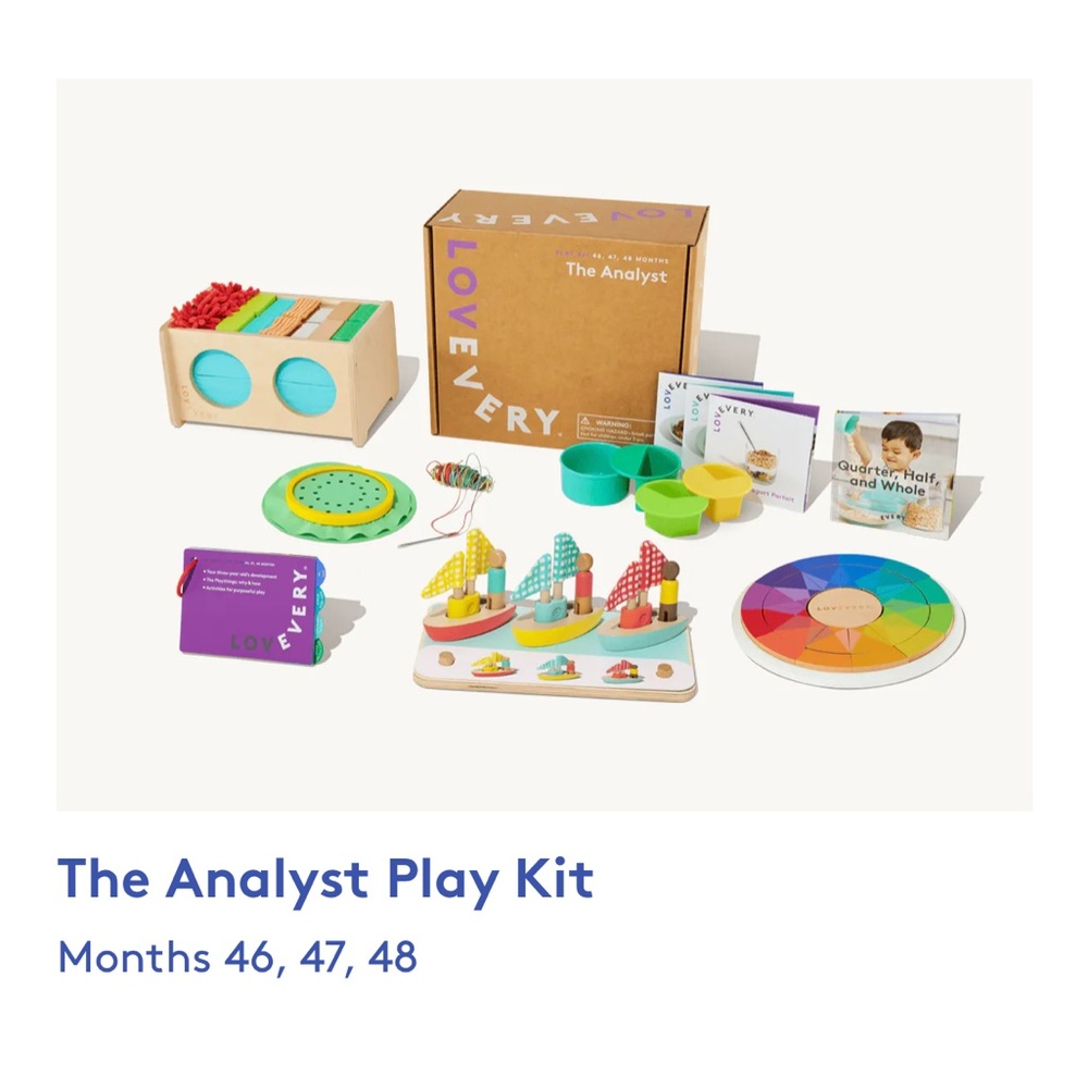 Lovevery the analyst Play Kit for 3 years old